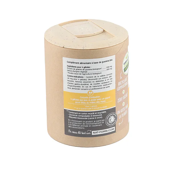 Nat et Form Ecoresponsable guarana bio gélules