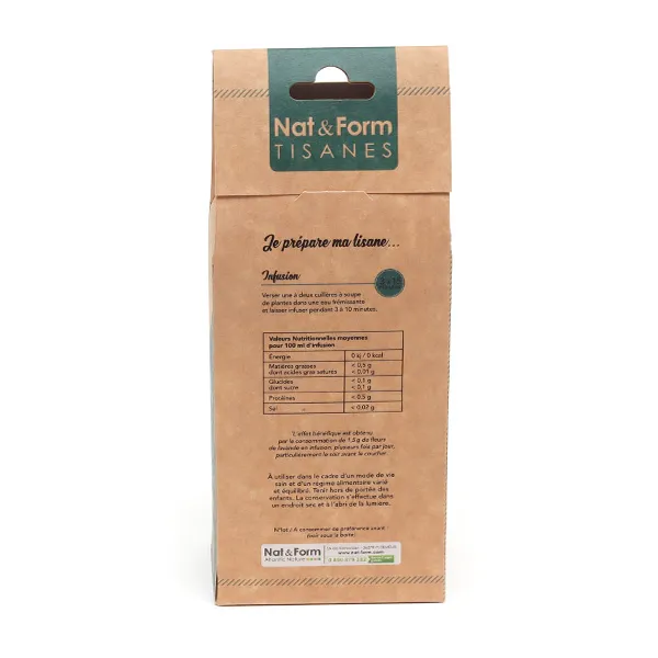 Nat et Form Tisane Lavande Fleurs bio