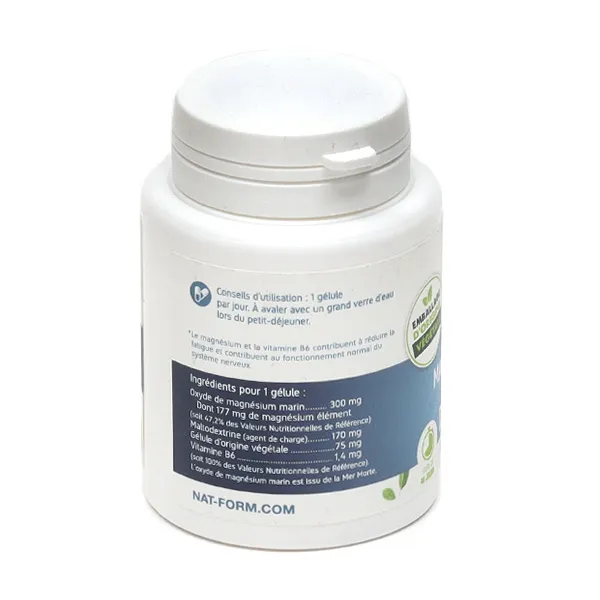 Nat et Form Magnésium marin + vitamine B6 gélules