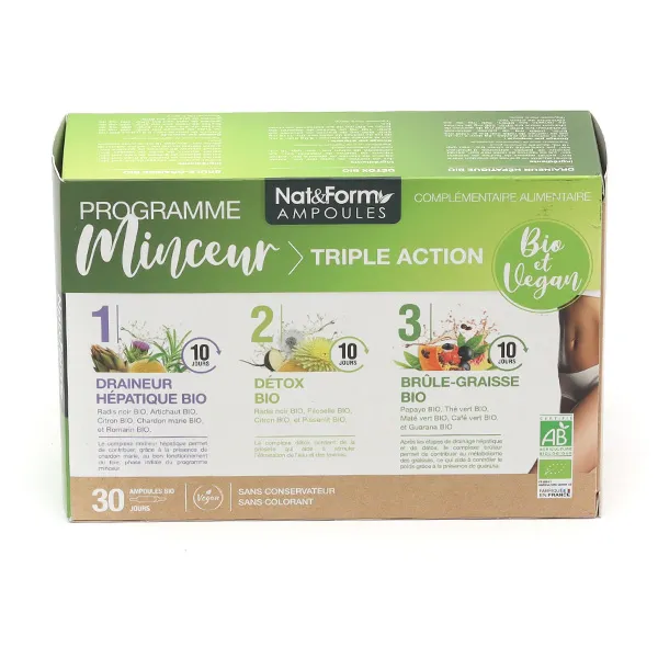Nat et Form Programme minceur Bio ampoules