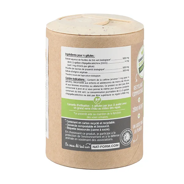 Nat et Form Ecoresponsable Détox bio gélules