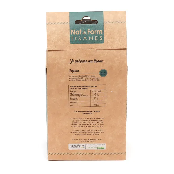 Nat et Form Tisane Verveine feuille bio