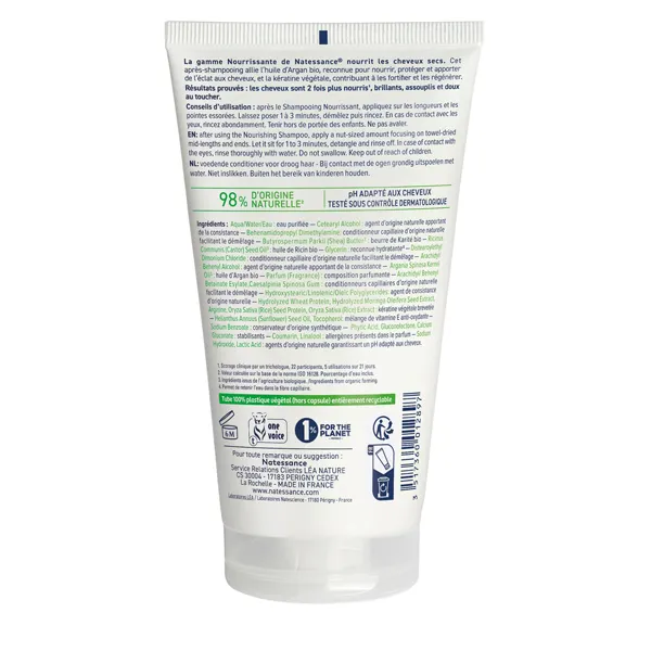 Natessance après-shampooing nourrissant Argan et kératine
