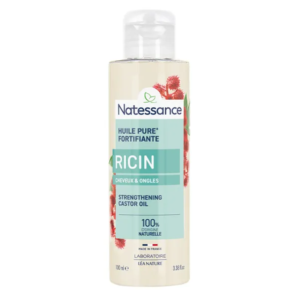Natessance huile de ricin cheveux et ongles