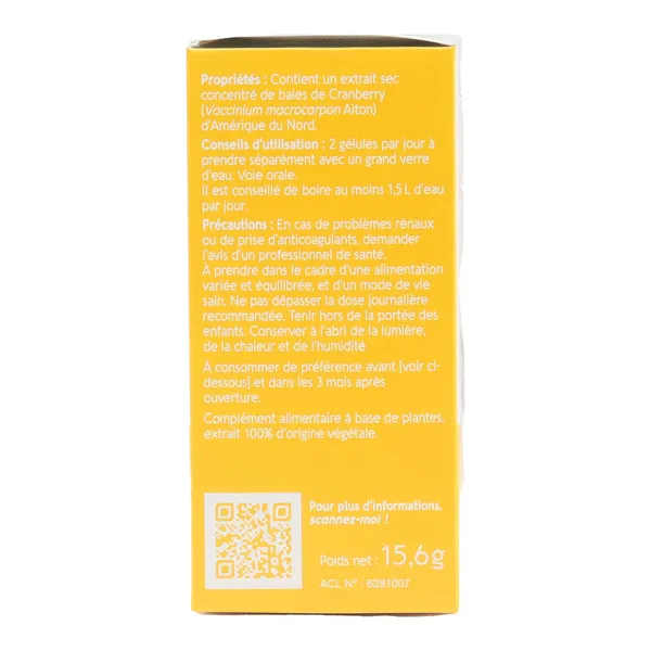 Naturactive cranberry gélules