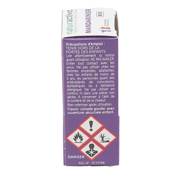 Naturactive huile essentielle de Mandarinier Bio
