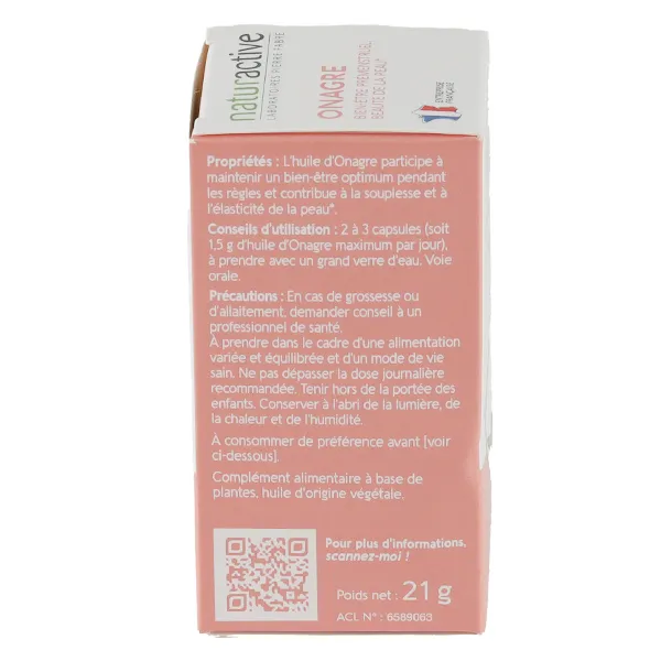 Naturactive huile d'onagre capsules