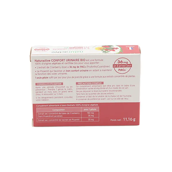 Naturactive Confort Urinaire Entretien Bio gélules