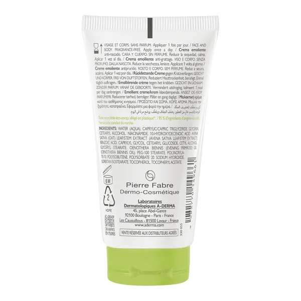 A Derma Exomega Control crème émolliente