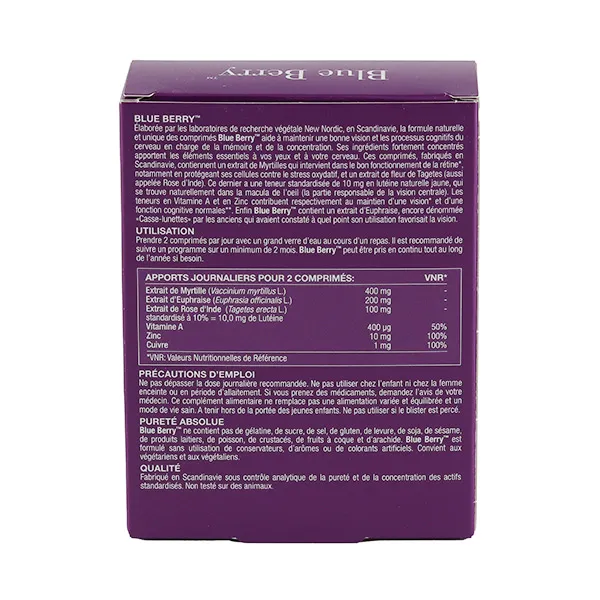 Blue Berry comprimés