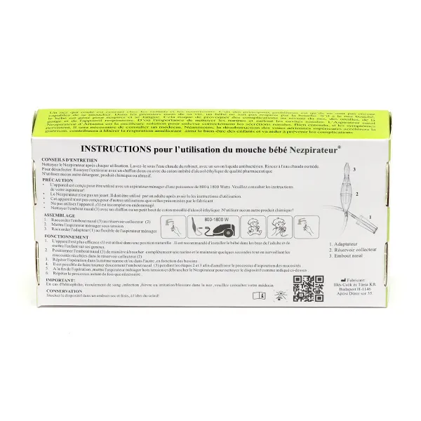 Nezpirateur aspirateur nasal