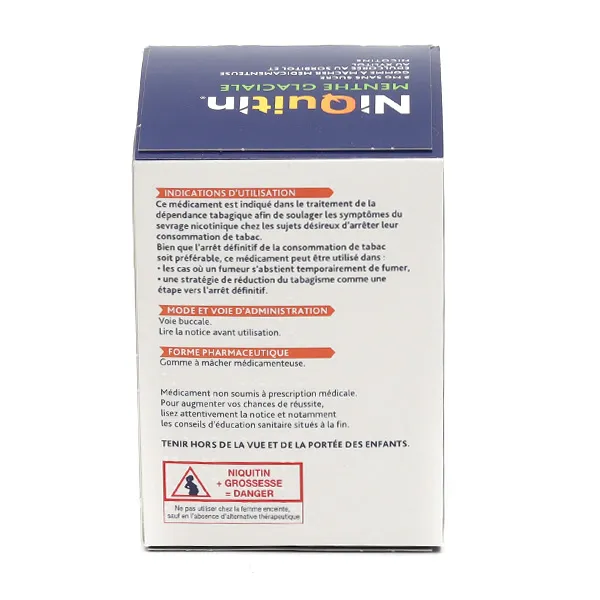 Niquitin 2 mg menthe glaciale gomme