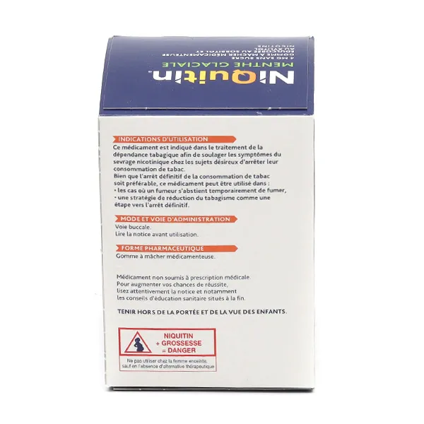 Niquitin 4 mg menthe glaciale gomme