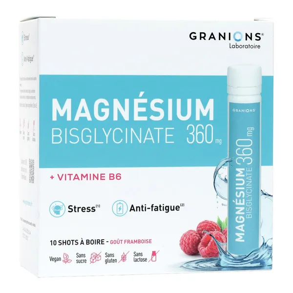 Granions Magnésium bisglycinate 360 mg unidoses