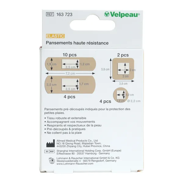 Velpeau Elastic Pansements haute résistance