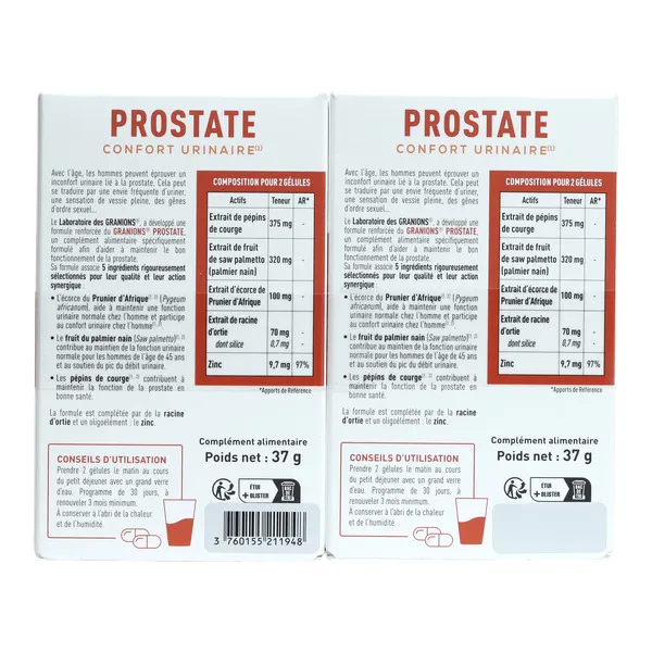 Granions prostate gélules