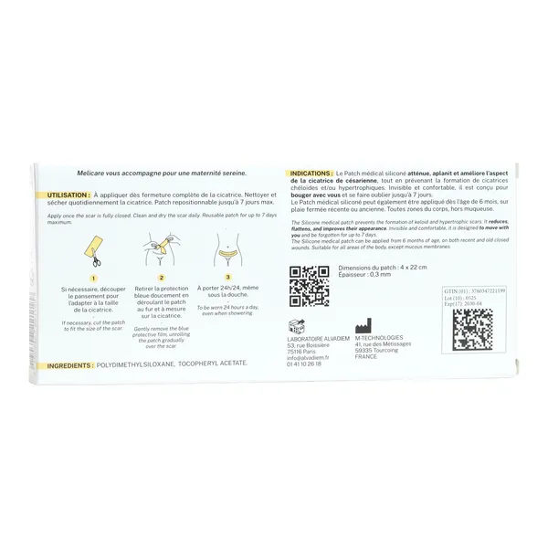 Melicare Patch médical siliconé