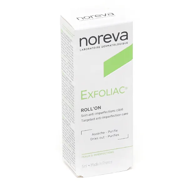 Noreva Exfoliac soin anti-imperfections roll'on