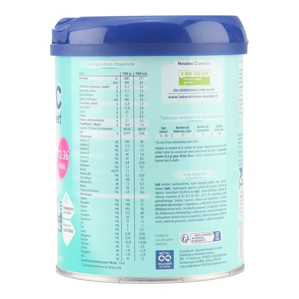 Novalac Novagest+ lait 12-36 mois