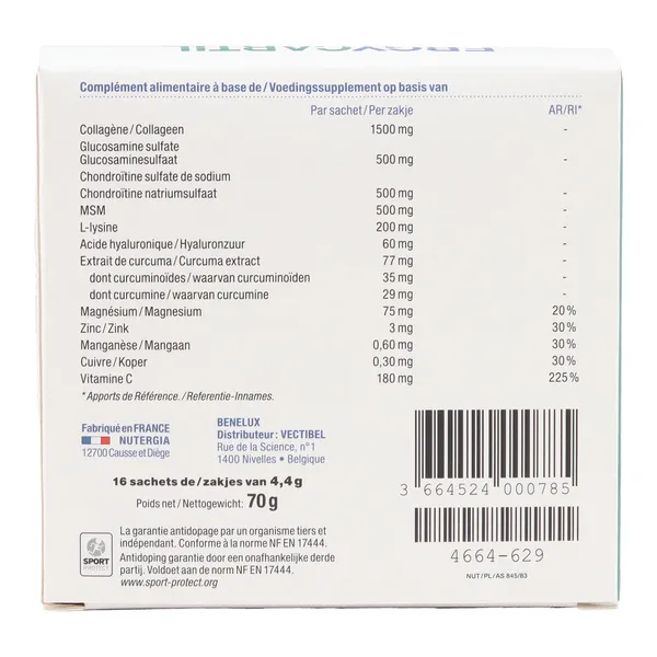 Nutergia Ergycartil Fort sachets