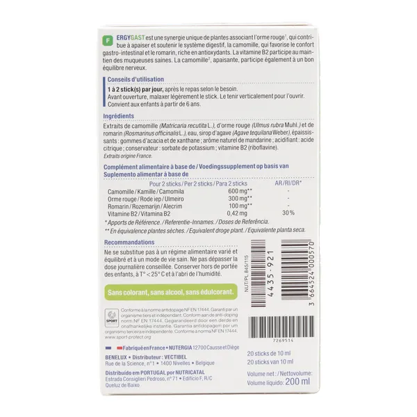 Nutergia Ergygast sticks