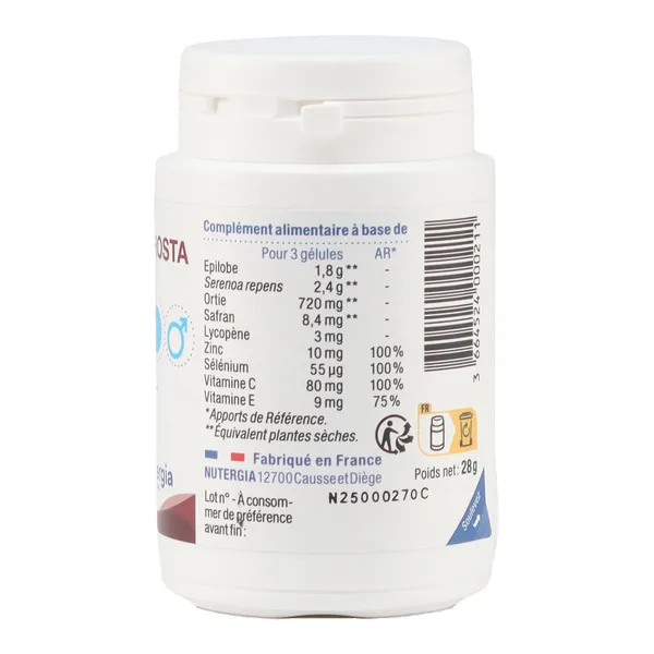 Nutergia Ergyprosta Confort urinaire masculin gélules