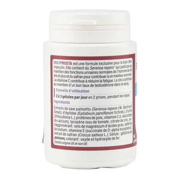 Nutergia Ergyprosta Confort urinaire masculin gélules