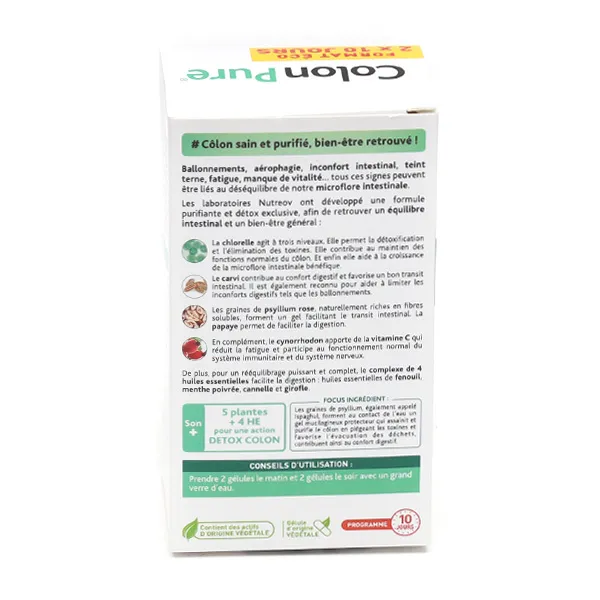 Colon Pure Purifiant intestinal gélules