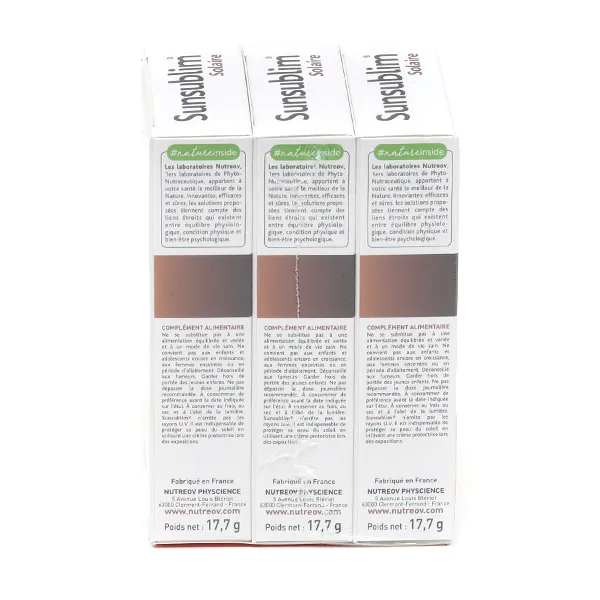 Sunsublim bronzage intégral capsules