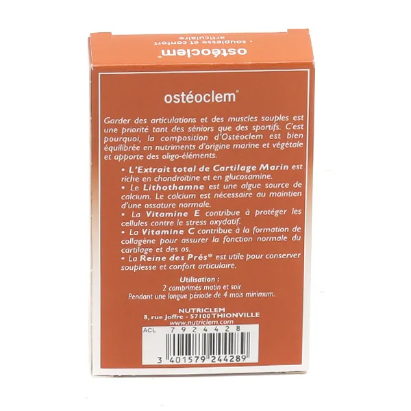 Osteoclem souplesse articulaire comprimés