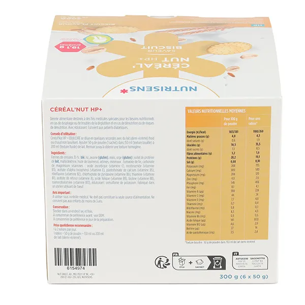 Nutrisens Cereal Nut HP+ Céréales hyperprotéinées et hypercaloriques