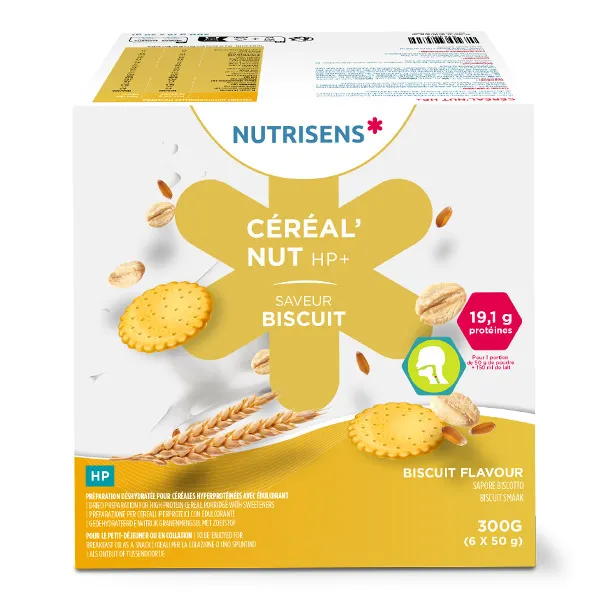 Nutrisens Cereal Nut HP+ Céréales hyperprotéinées et hypercaloriques