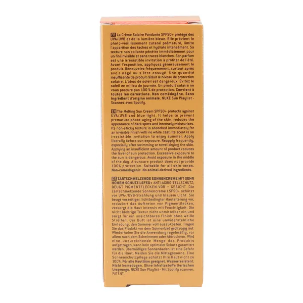 Nuxe Sun crème solaire fondante visage SPF 50+
