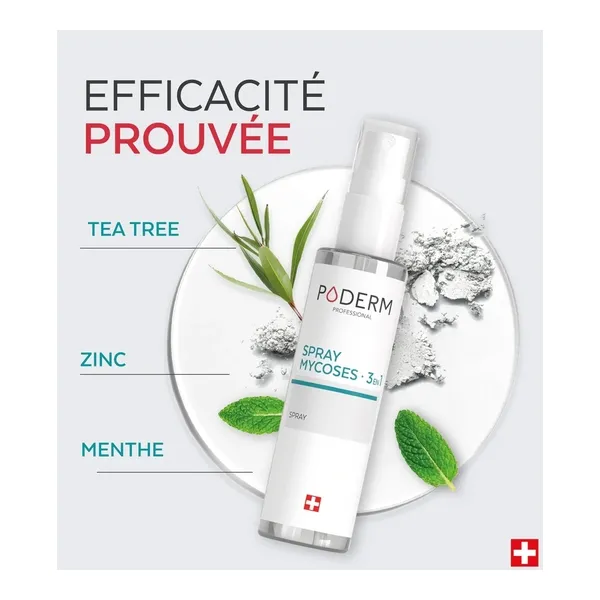 Poderm Spray Mycoses 3 en 1