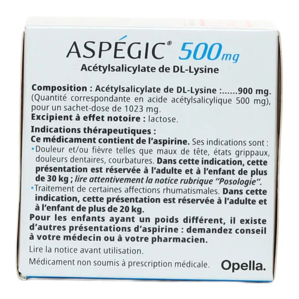 Aspégic 500 mg sachet