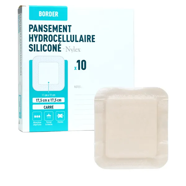 Nylex Border Pansement hydrocellulaire siliconé