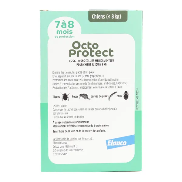 Octoprotect collier anti puce petit chien