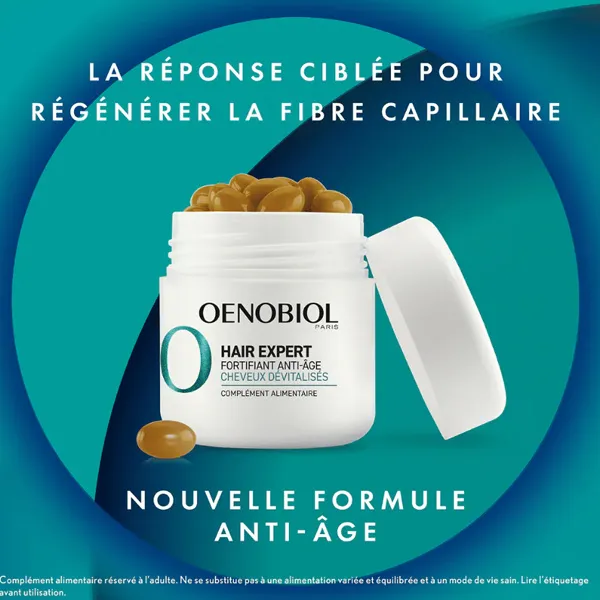 Oenobiol Hair Expert Chute de cheveux Anti Age comprimés