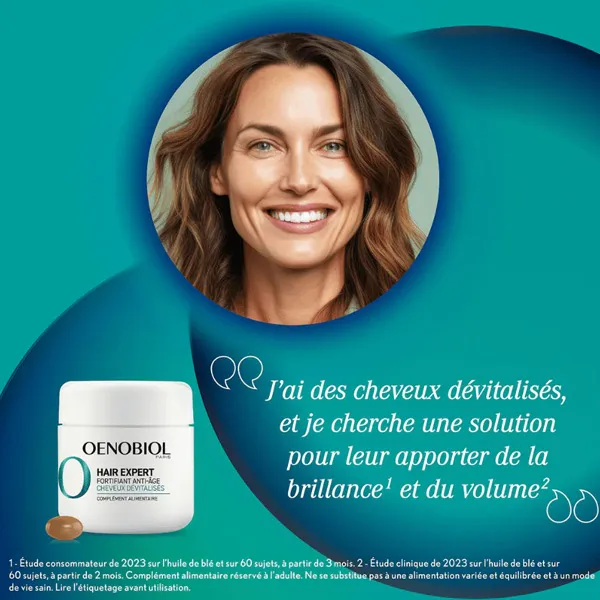 Oenobiol Hair Expert Chute de cheveux Anti Age comprimés