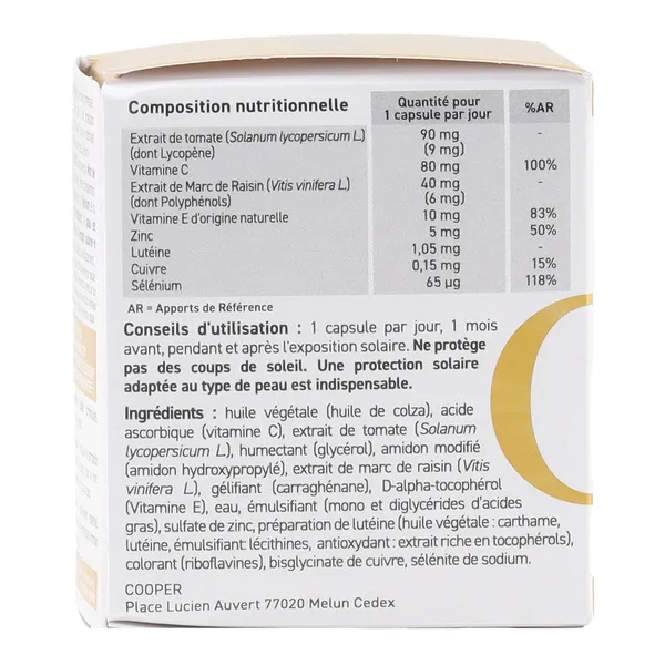 Oenobiol Sun Expert Préparateur solaire anti âge capsules
