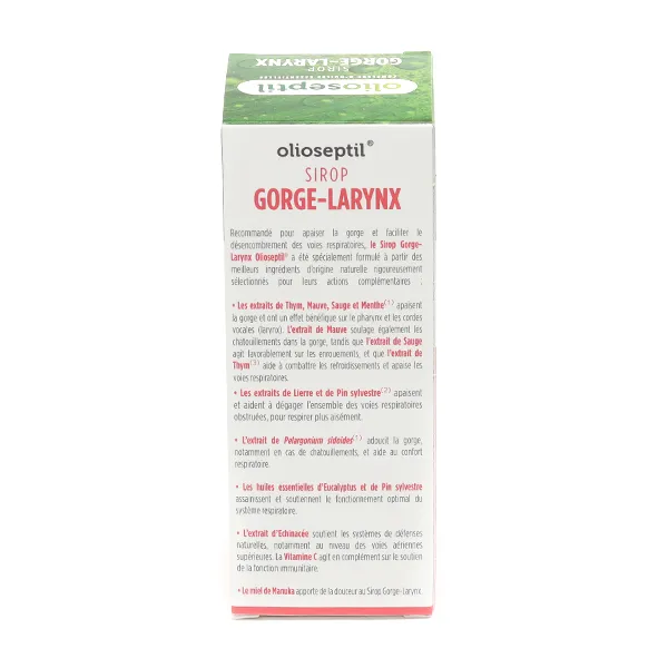 Olioseptil Gorge Larynx sirop