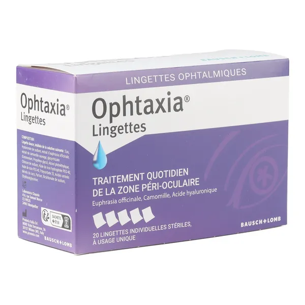 Ophtaxia Lingettes ophtalmiques stériles