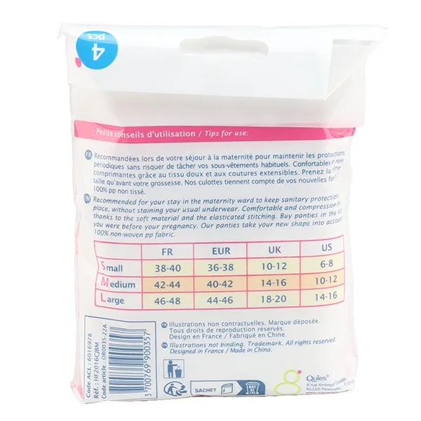 Orgakiddy culotte jetable par 4