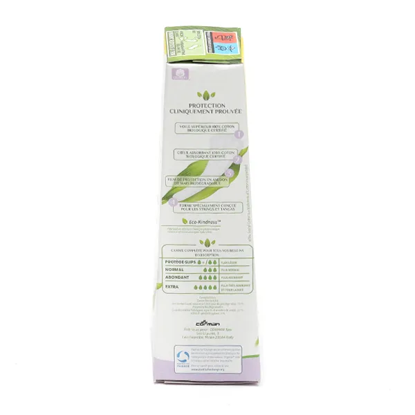 Organyc Coton bio Protège-slips spécial String et Tanga Flux léger