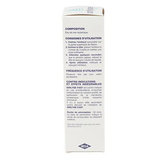 Orilyse fast Spray auriculaire