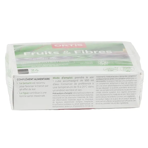 Ortis Fruits et Fibres Regular transit intestinal cubes