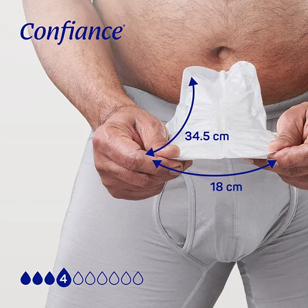 Confiance Men protections anatomiques 4 gouttes
