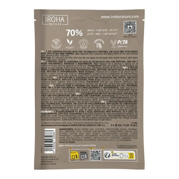 Iroha Nature Patch yeux anti âge
