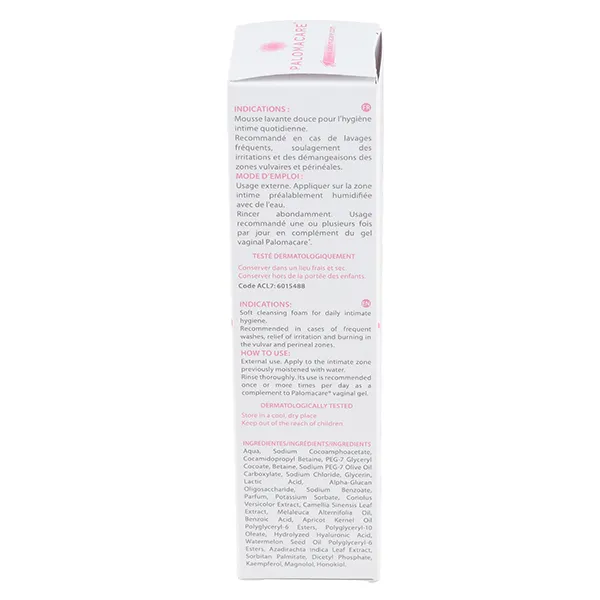 Palomacare mousse lavante sensitive
