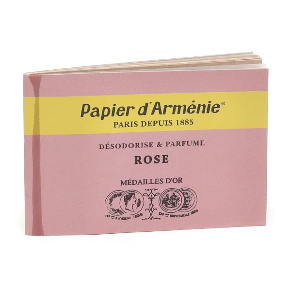 Papier d'arménie rose 36 lamelles